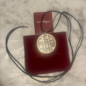 Salvatore Ferragamo Futurista Pendant Sterling Silver